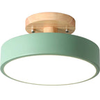 Modern LED ceiling light made of wood – Quinn ceiling lamp for living room, hallway, bedroom and dining room