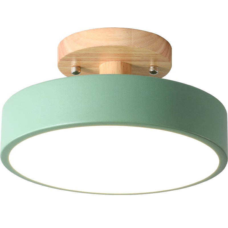 Modern LED ceiling light made of wood – Quinn ceiling lamp for living room, hallway, bedroom and dining room