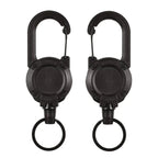 Automatic retractable wire rope outdoor keychain