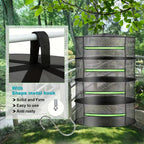Foldable drying basket for fruits, vegetables, and herbs – Multi-tier net storage for quick drying process