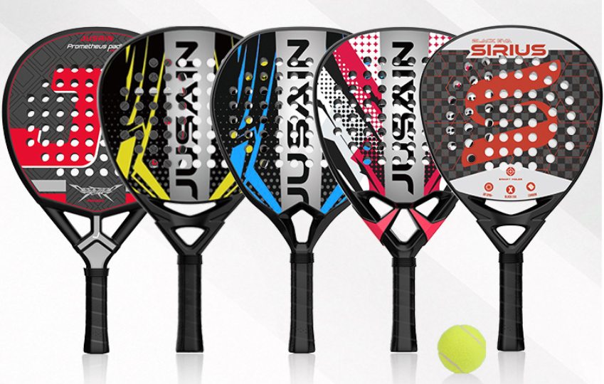 Padelracket made of carbon fibre for maximum control & comfort