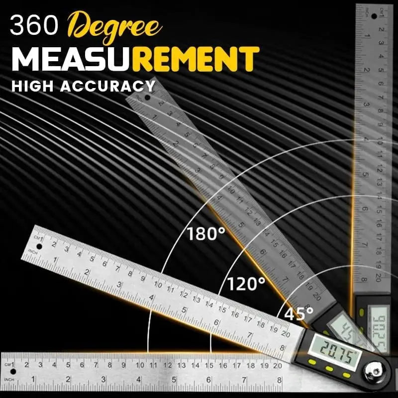 Digital Angle Finder and Ruler Combination Tool