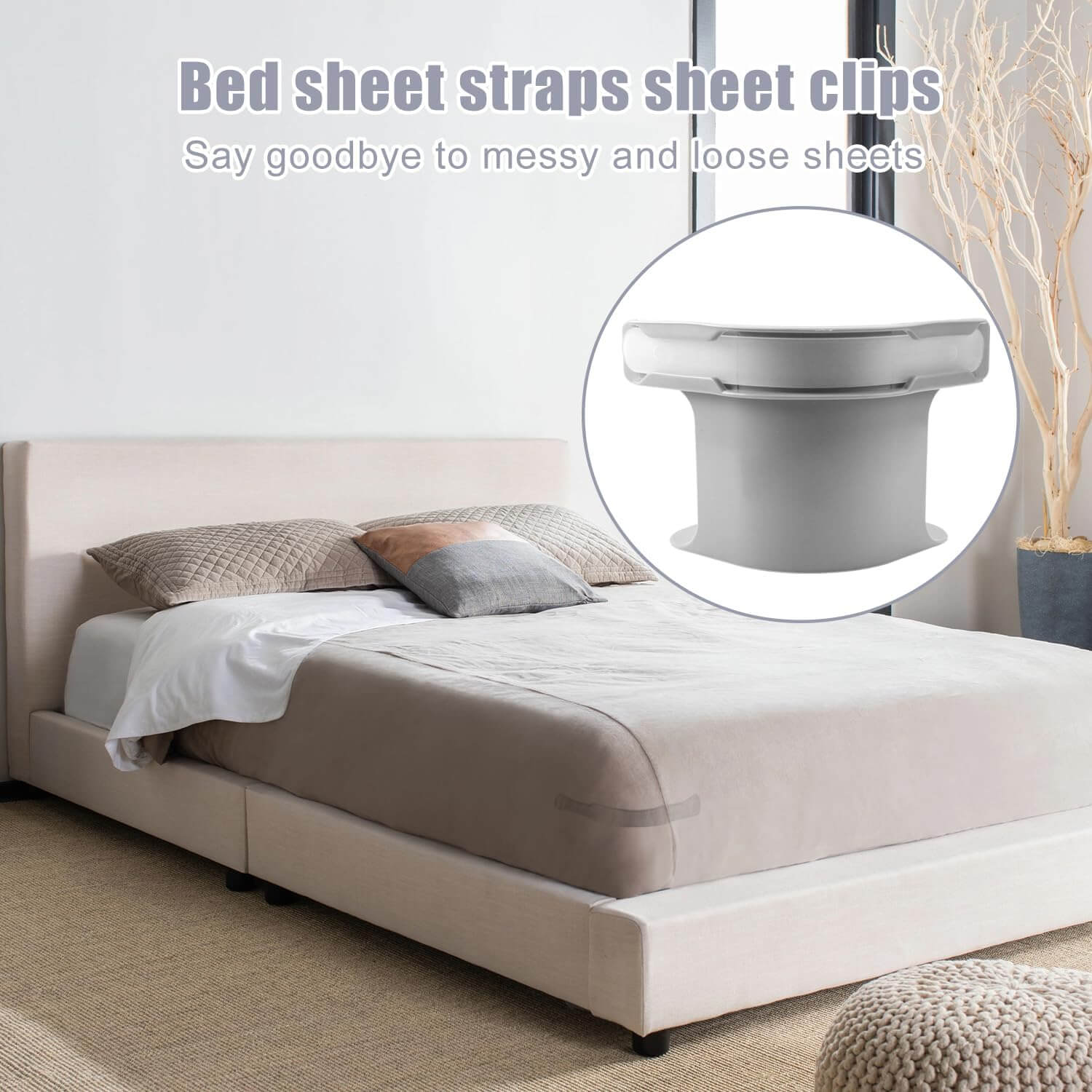 BeddingFixer — For endless nights without slipping and crease stress