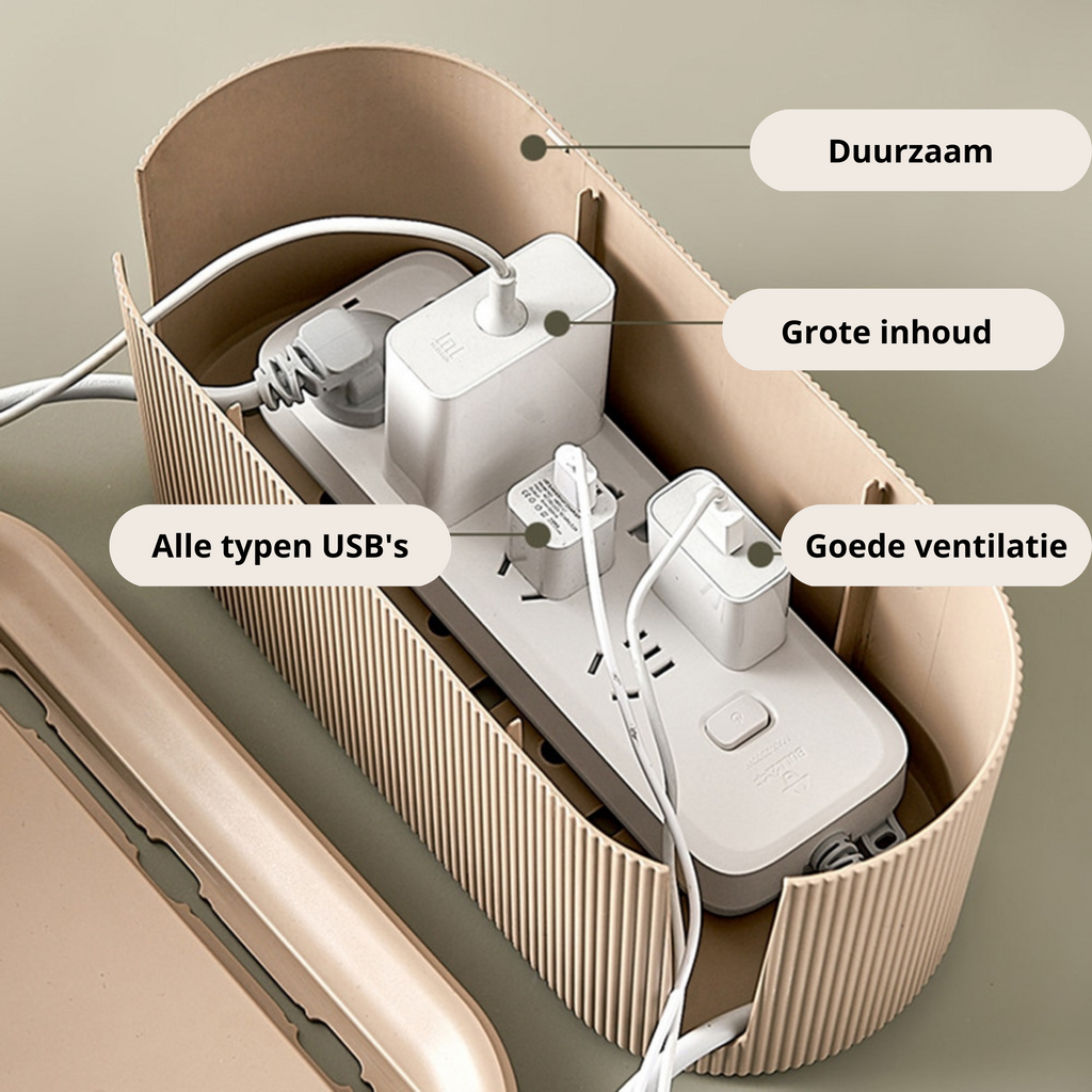 Design Storage Box | Organizer for cables, adapters, and power strips