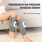 Wireless Rechargeable Electric Leg Massager with Air Compression for Calf Relaxation and Muscle Recovery