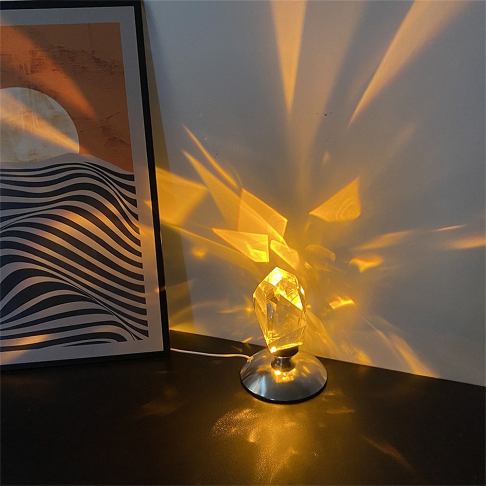 Crystal bedside lamp