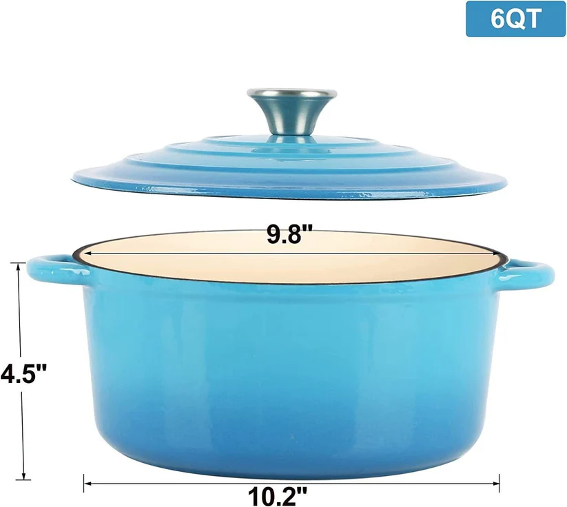Enameled Cast Iron Dutch Oven Pot