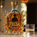 The Dazzling Legend Of Zelda 38th Anniversary 1987-2025 Whisky Bottle - A Masterpiece in Crystal & Spirit