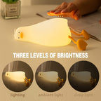 Sleeping Duck Lamp - Rechargeable Dimmable Silicone Night Light