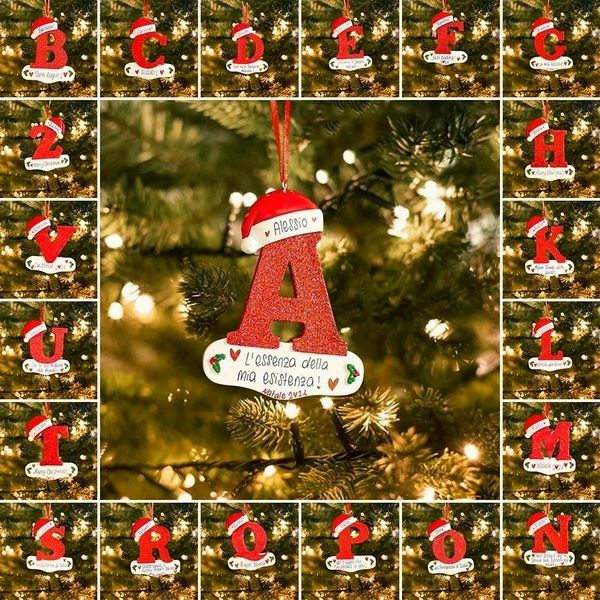 Personalized Christmas 24 Letters Ornaments