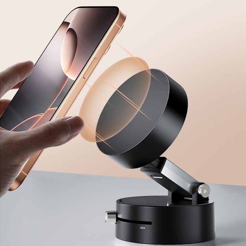 Vacuum suction magnet holder