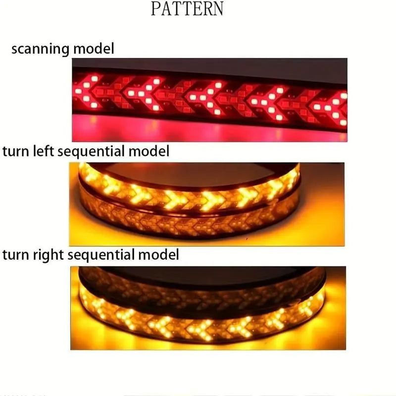 48-inch two-color LED tail light strip – Bright vehicle signal light