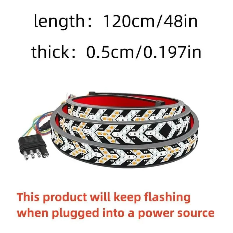 48-inch two-color LED tail light strip – Bright vehicle signal light