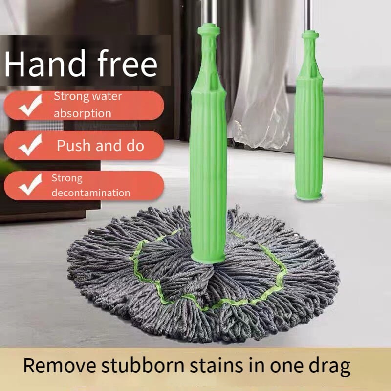 Self-Wringing Microfiber Floor Mop with 360-Degree Rotation
