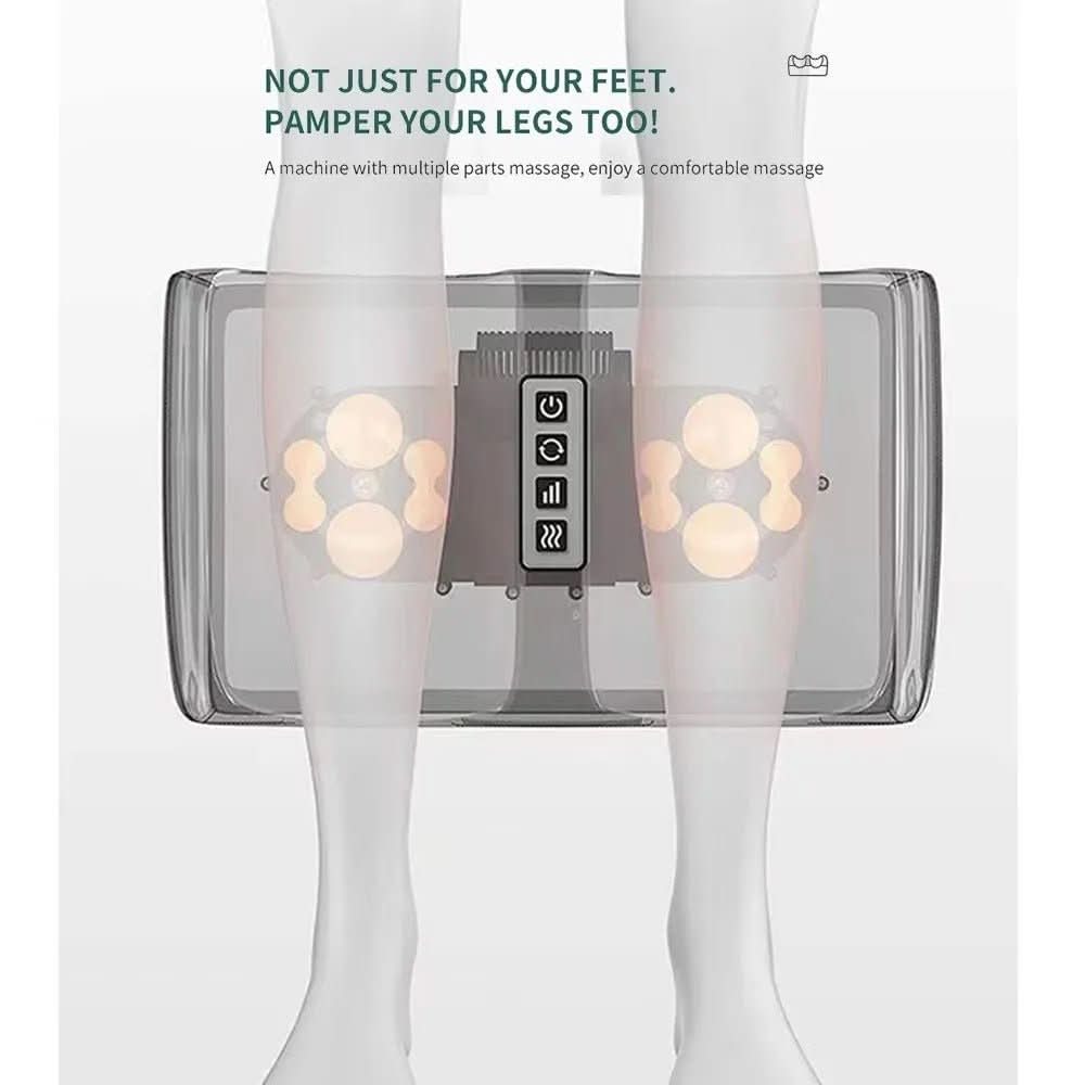 Luxury Shiatsu foot massager with heat function | 12 3D massage balls & timer