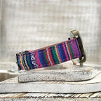 Watches with multicolored rainbow pattern