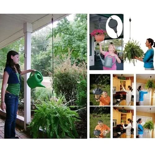 Height-adjustable & stable for plants & birdhouses