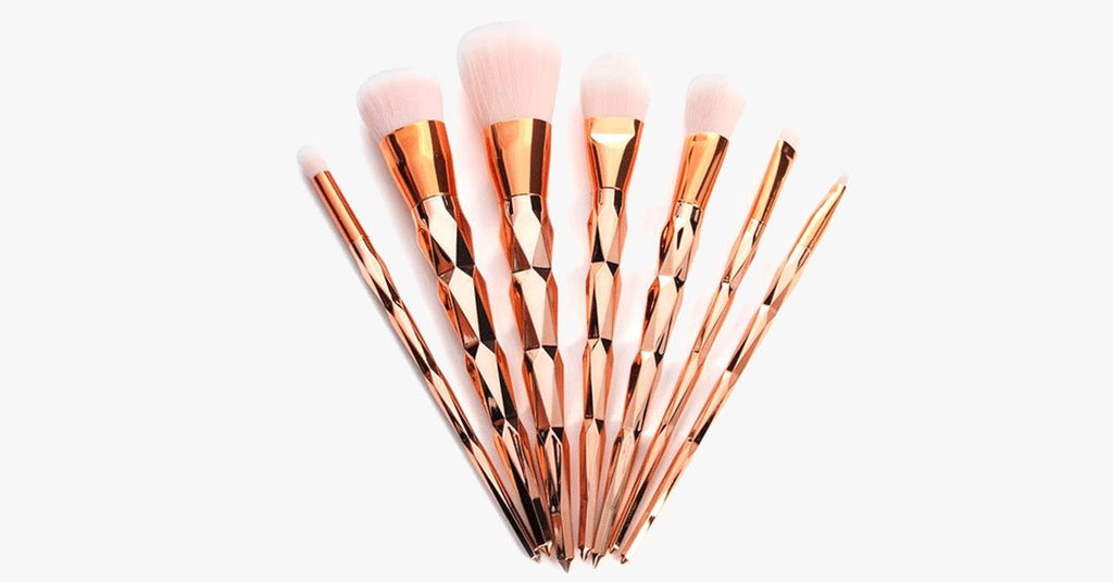 Gold Jewel Mermaid Brush Set