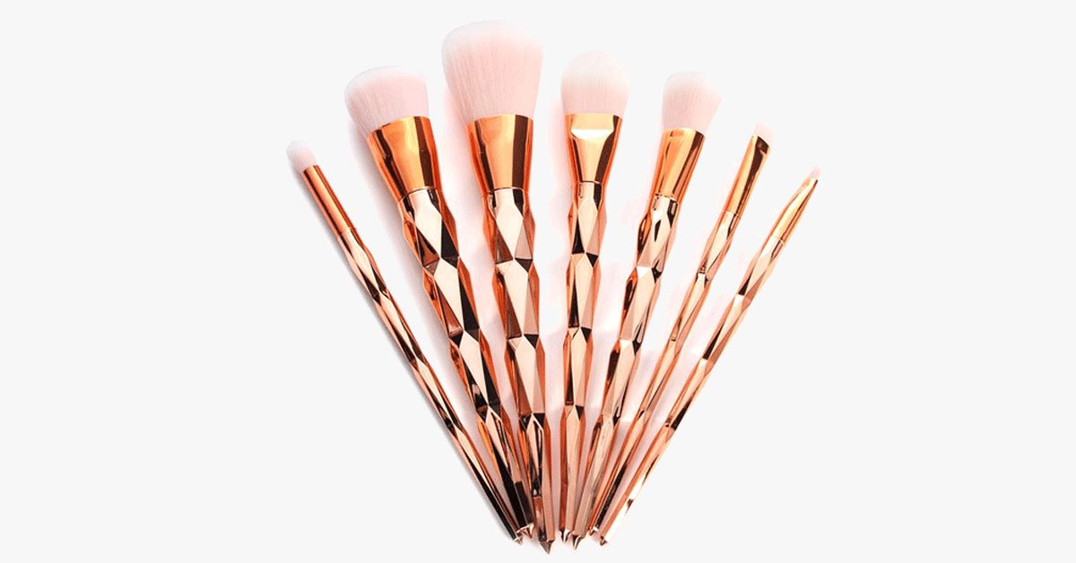 Gold Jewel Mermaid Brush Set