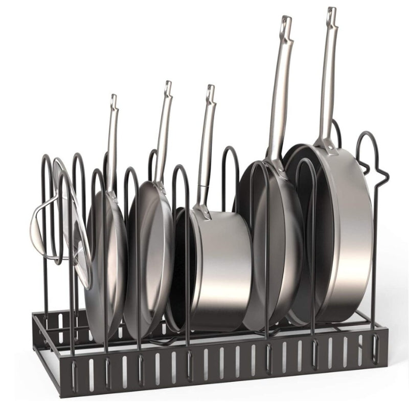 SpaceFlex Adjustable Pan Holder & Lid Holder | Organization & Flexibility in the Kitchen