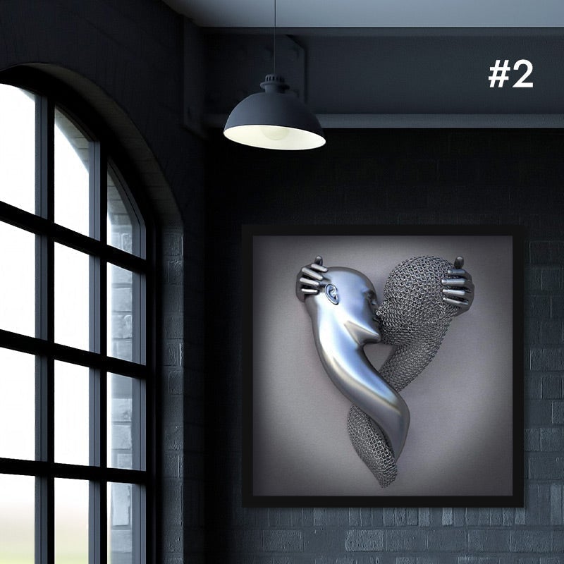 Figure statue of metal Art Wall decoration