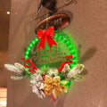 Christmas Luminous LED Light Garland Door Hanging wreaths Decorations