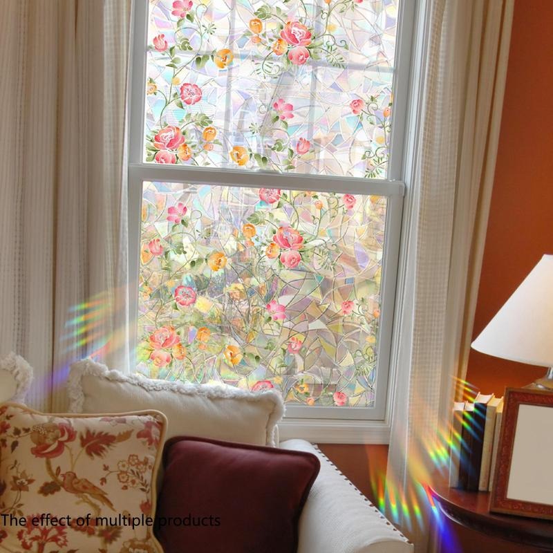 Elegant Floral Window Sticker
