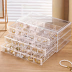 EleganceBox - Luxury Jewelry Organizer with 72 Compartments