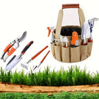 Garden Tool Set with Carrying Bag – 10-piece Set for Garden Care