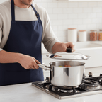 Robust universal stainless steel lid for woks & pans