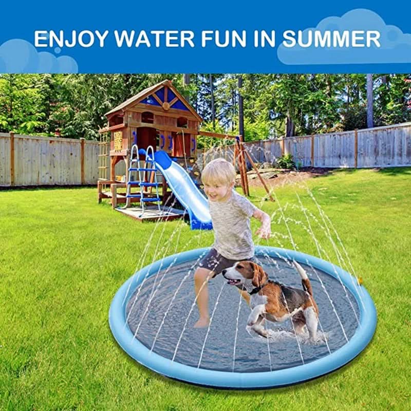 Interactive Water Mat for Dogs in Summer