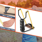 Collapsible slingshot for the wrist.