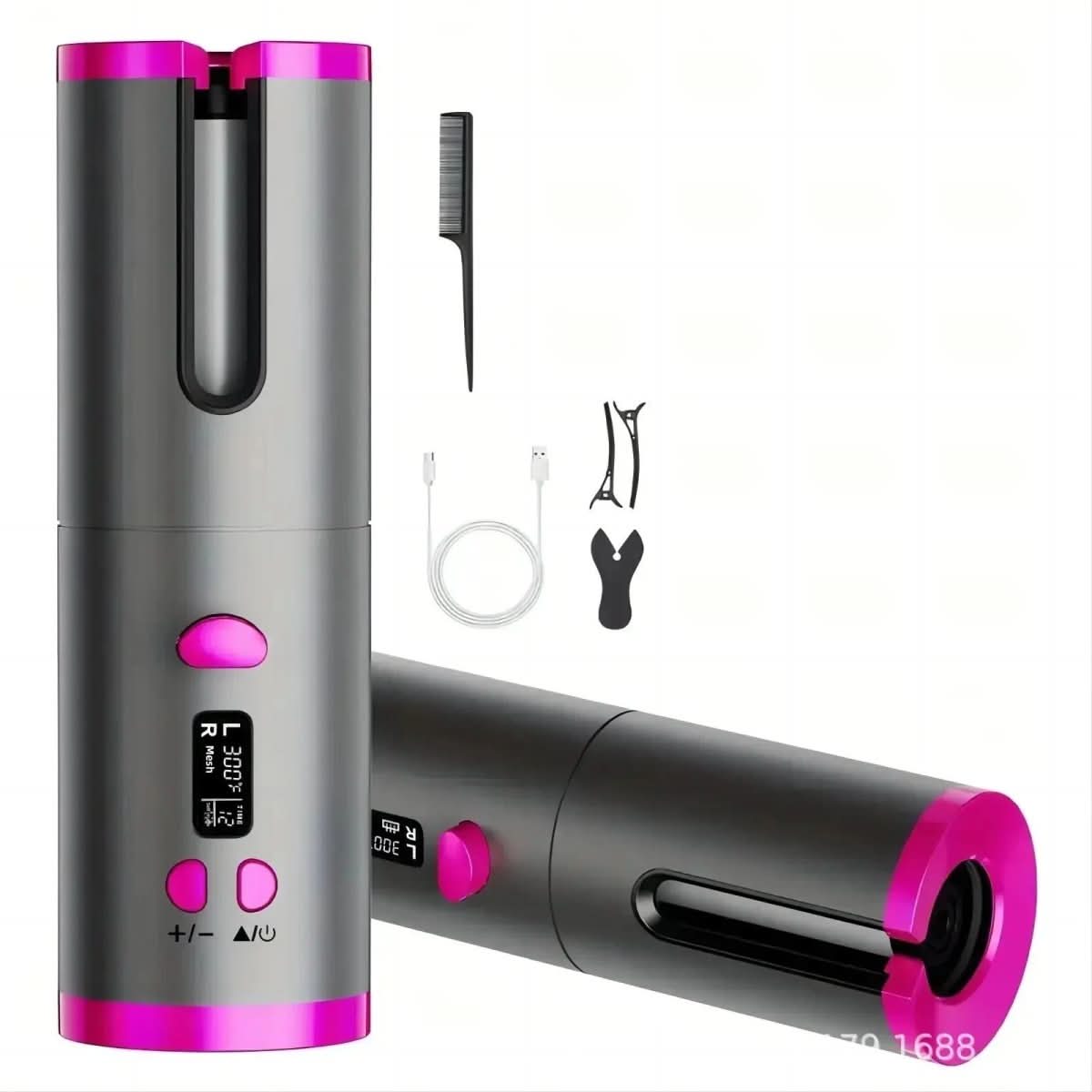 Cordless curling iron for shiny & healthy curls