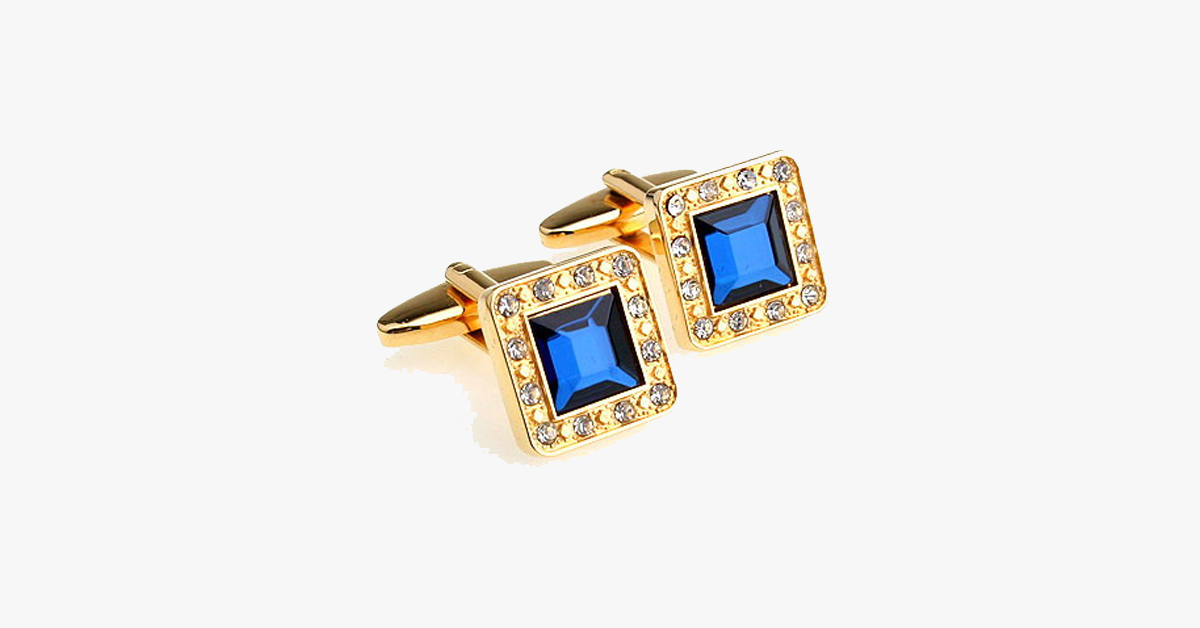 Gold-plated gemstone tie pin
