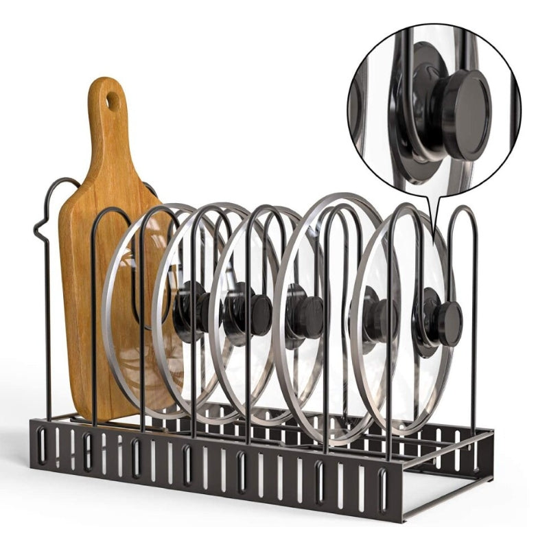 SpaceFlex Adjustable Pan Holder & Lid Holder | Organization & Flexibility in the Kitchen