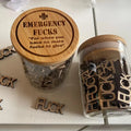 Emergency F**k Glass - Funny Give a F**k Glass