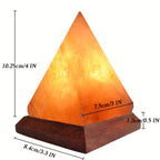 Salt lamp - Handcrafted Himalayan salt lamp with 8-color changing LED, USB powered
