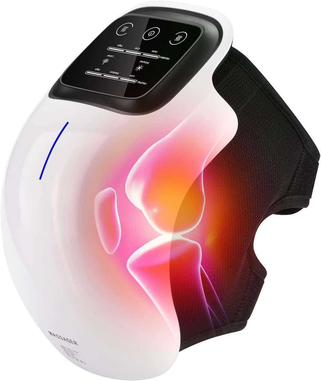 WarmFit Knee Massager with Infrared and Vibration – Wireless and Rechargeable