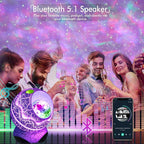 4 In 1 Star and Galaxy Projector with Bluetooth Speaker