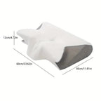 SleepEase Butterfly Memory Foam Pillow – Ergonomic Support for Side and Back Sleepers