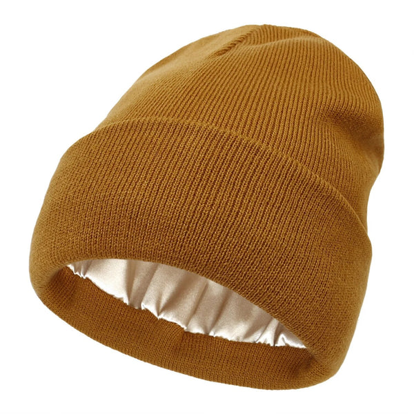 Noor Silk Winter Hat – Wool & Silk – Anti-Frizz Hair Protection