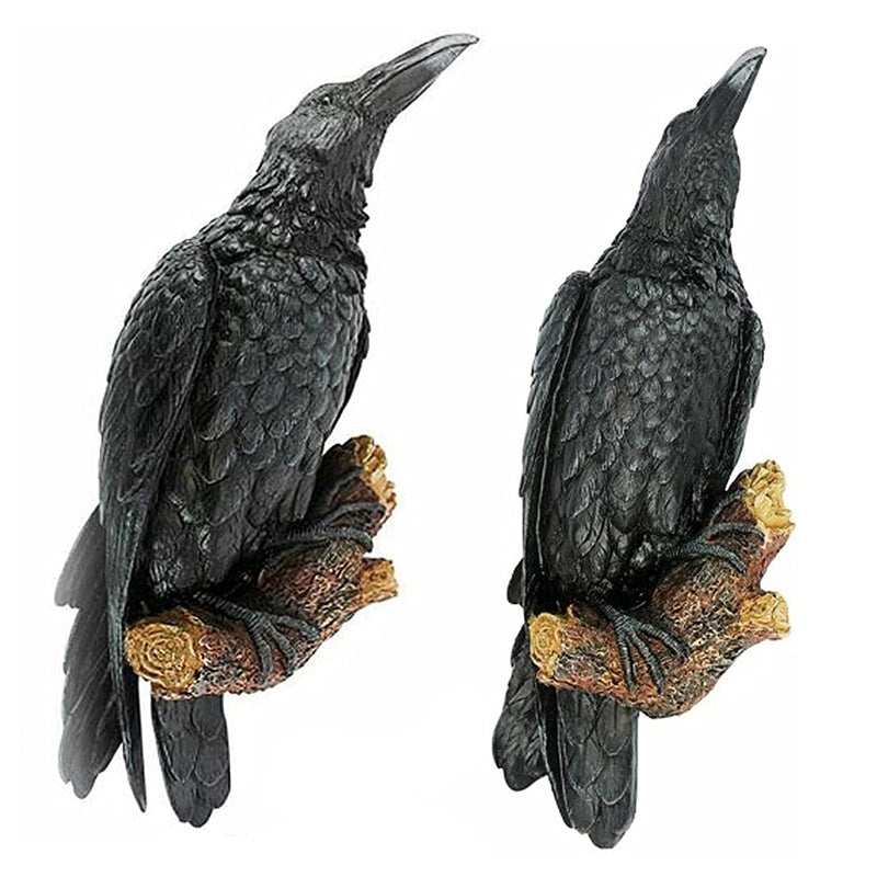 Noctura Realistic Decorative Raven – Atmospheric Decoration for Home & Garden