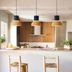 Nordic Color Block Pendant Light Fixture - Modern Hanging Lamp for Kitchen & Dining Room