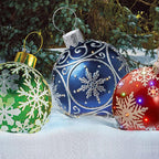 Inflatable Christmas decoration ball for outdoor use