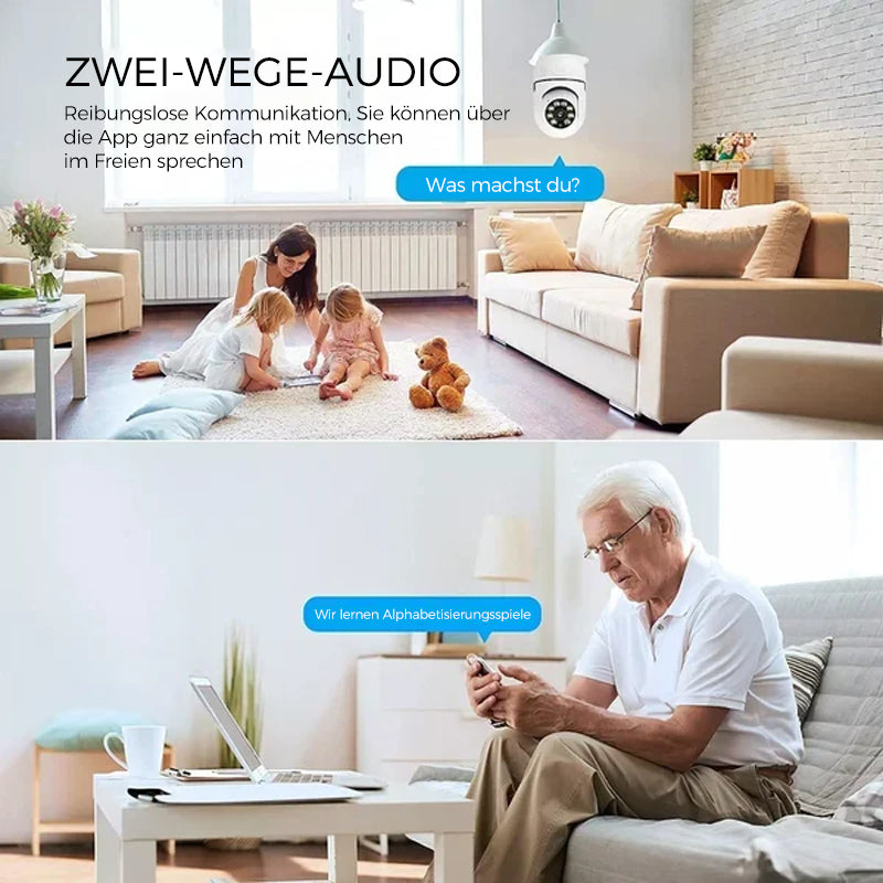 Wireless WiFi Surveillance Camera with Bulb