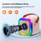 Mini Karaoke machine for children with wireless microphones