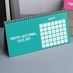 Funny 2025 sarcastic calendar