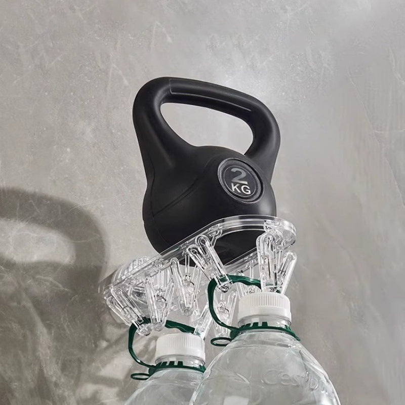 Suction cup collapsible clothes hanger with clip