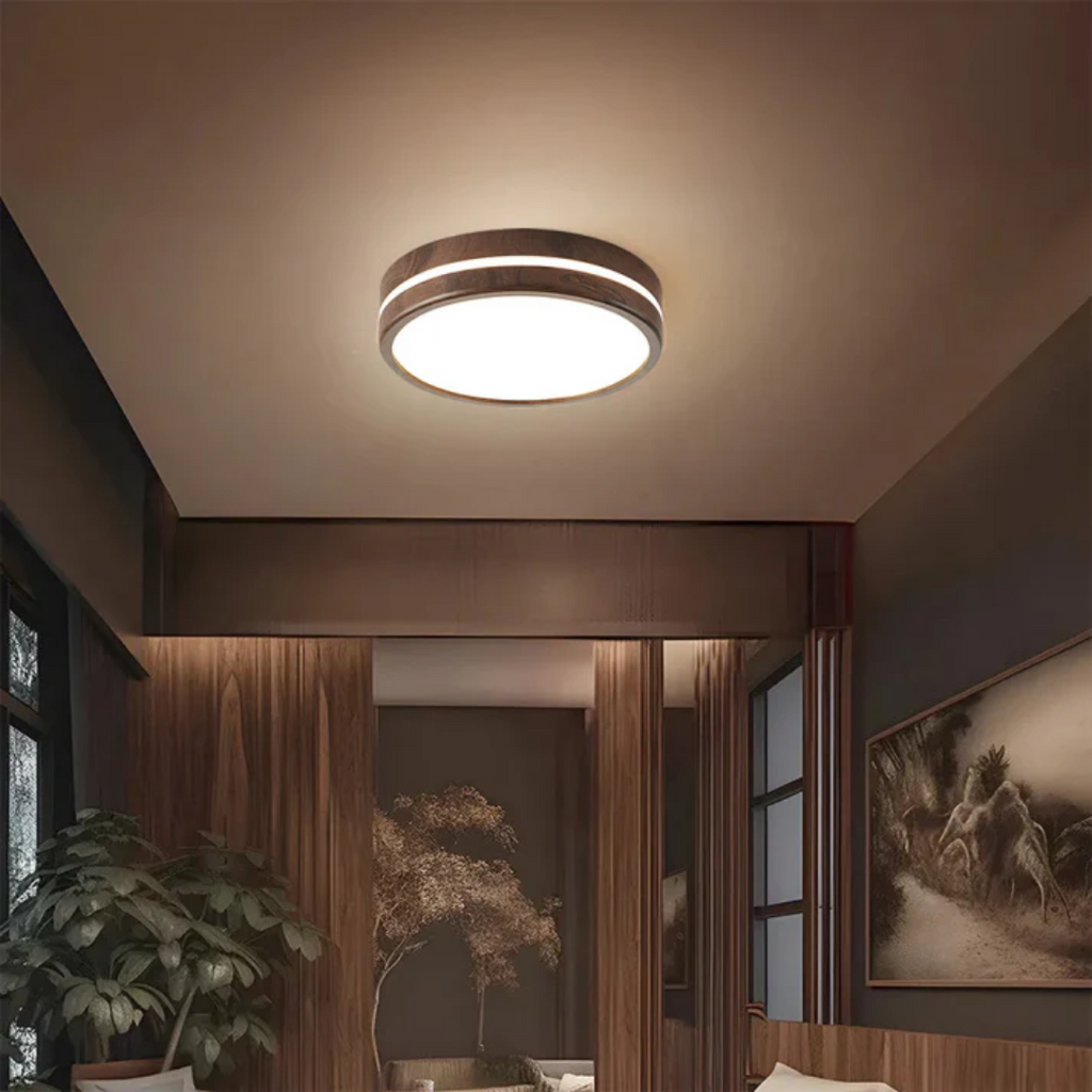 Stylish Wooden LED Ceiling Lamp