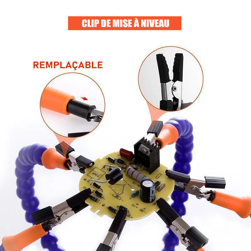Aluminum alloy sweat base with flexible arms